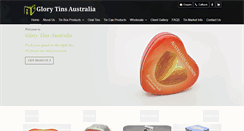 Desktop Screenshot of glorytins.com.au