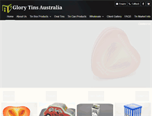 Tablet Screenshot of glorytins.com.au